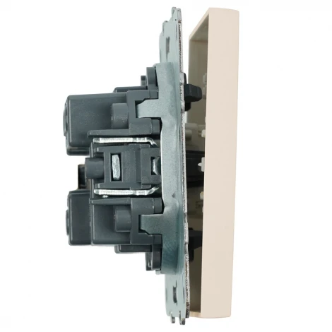 Выключатель одноклавишный (кашемир, soft touch) Stekker Эмили 49891