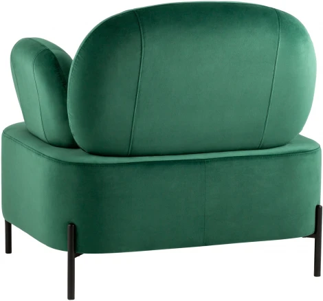 Кресло Stool Group Кэнди с подлокотниками велюр зелёный УТ000035881
