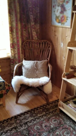 Стул Geneva ( GN-SC ) / 1 шт. в упаковке (Дерево гевея /Коричневый,Бежевый)