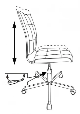 Кресло Бюрократ CH-330M песочный Light-21 крестовина металл хром