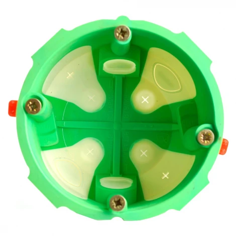 Подрозетник двухкомпонентный (зеленый) Stekker 50229