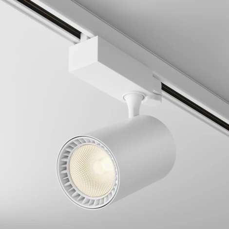 Трековый светильник Vuoro Trinity 3000K 26Вт 24° LED (трехфазный) Maytoni Technical TR029-3-26W3K-S-W (220V, круглые)
