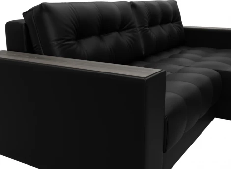 Диван угловой с декором Лига-049 НПБ Лига Диванов (Экокожа) арт.128469