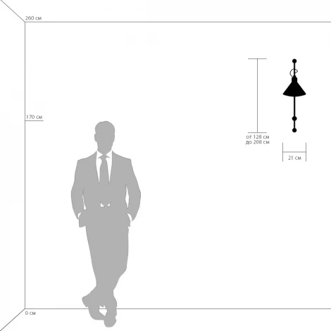 Бра на гибкой ножке Lightstar Loft 765626 (220V)