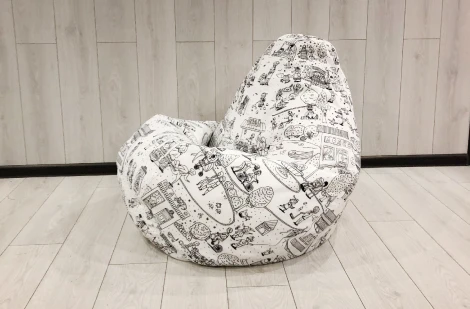 Кресло мешок Dreambag Груша Раскраска (L, Классический) 5009611