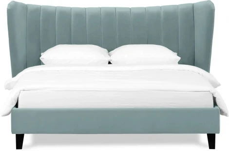 Кровать Queen II Agata L ОГОГО (арт.574965), (Ткань/Бирюзовый)
