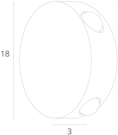 Настенный светильник Arte Lamp Tamburello A1525AP-1GY