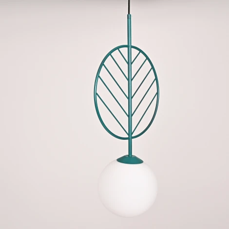 Подвесной светильник Leaf B Green By ImperiumLoft Leaf01 (LED, 220V, на проводе, шар)