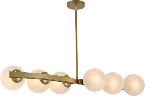 Подвесная люстра на штанге ILLUMICO IL0073-6P-79 GD (220V, шар)