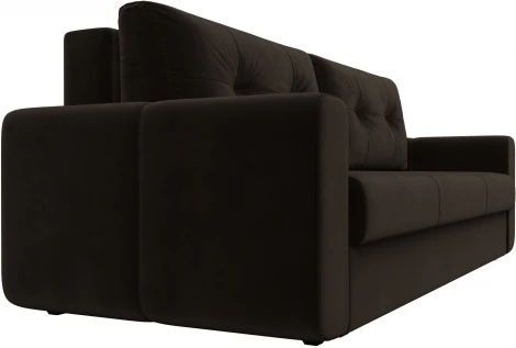 Диван прямой Лига-031 (Коричневый/Микровельвет) Лига Диванов арт.121266