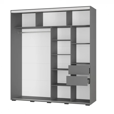 Шкаф БТС-купе ШКК-06 Крафт-6, Графит