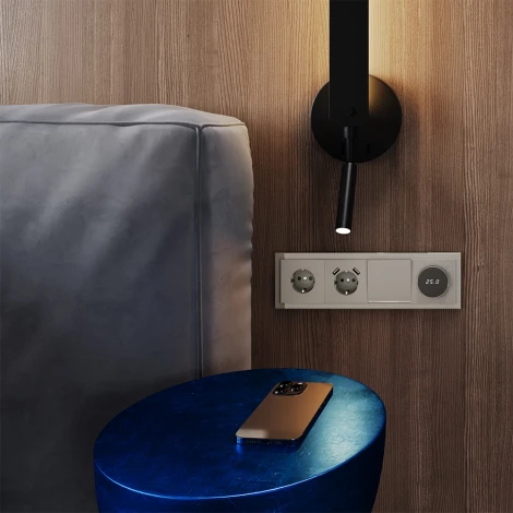 Рамка на 4 поста (кашемир, стекло) Voltum S70 VLS110403