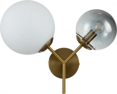 Бра настенное Duetto V000115 (11023/2W Bronze) (220V, шар)