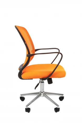 Офисное кресло Chairman 698 Россия TW-66 оранжевый хром new