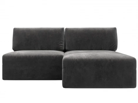 Диван угловой модульный Лига-060 НПБ угол универсальный (ЛДСП,Брус,Фанера/Пластик/Велюр/Серый) Лига Диванов 129496