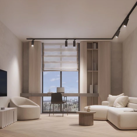 Трековый светильник светодиодный LGD-GELIOS-TUNE-4TR-R80-20W Day4000-MIX (WH, 20-60 deg) (Arlight, IP20 Металл) 039157 (220V)