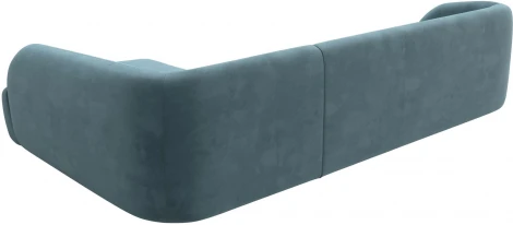 Диван угловой Лига-041 правый угол (Бирюзовый/Велюр) Лига Диванов арт.122187