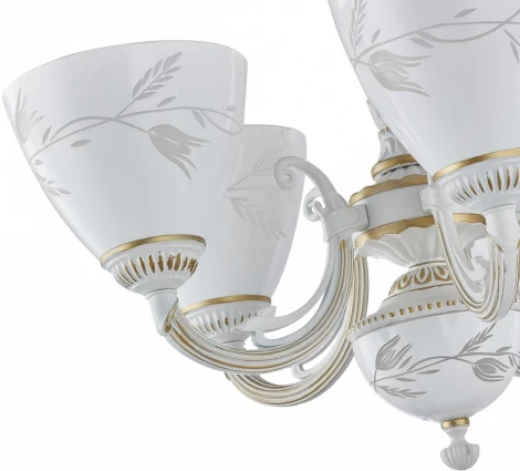 Подвесная люстра Arte Milano AM343659 343659/6 WT+G (220V, на цепи)