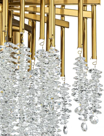 Подвесная люстра (12052/6P Gold) Indigo Cappella V000602 (220V, хрусталь, на тросе)