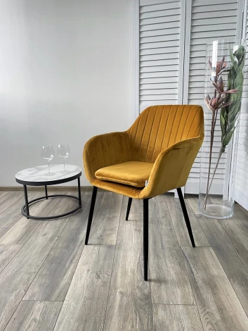 Стул ALABAMA BLUVEL-68 YELLOW, велюр