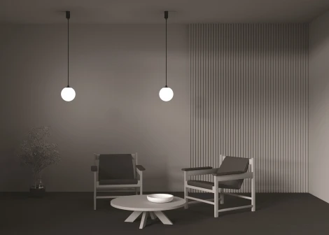 Подвесной светильник LUNA 3000K 1x5Вт 360° LED Maytoni Technical P039PL-5W3K-20-B (220V, на проводе, шар)