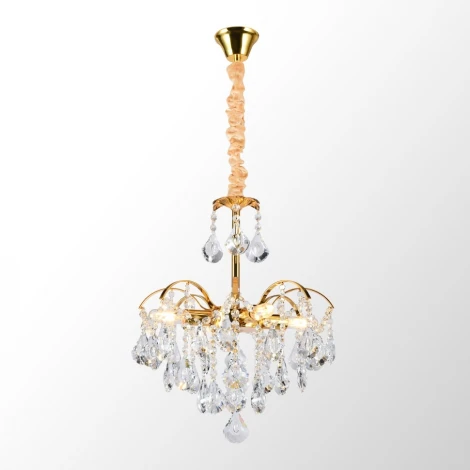 Подвесная люстра Lussole Presidio LSP-6017 (220V, хрусталь, на цепи)