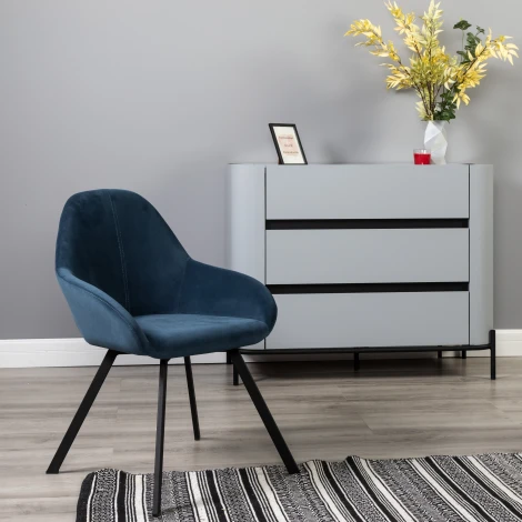 Кресло Kent Diag blue/Арки R-Home арт.410119157h_Diagblue_Арки