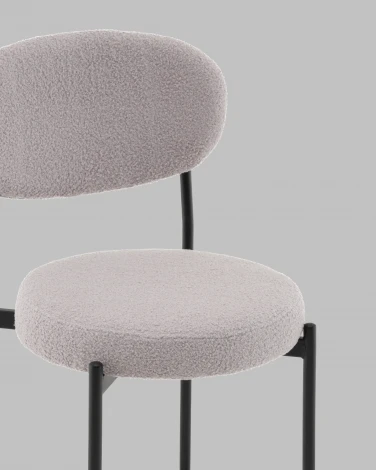 Стул полубарный Бриф DD букле светло-серый Stool Group арт.УТ000041505