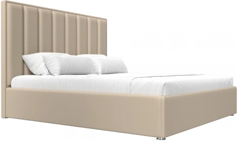 Кровать интерьерная Афродита 180 (Бежевый/Экокожа) Лига Диванов арт.120598