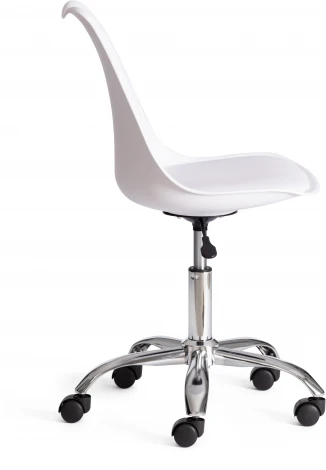 Компьютерное кресло для оператора Tetchair TULIP (Металл,Пластик,/Белый,Хром)