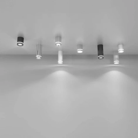 Накладной точечный светильник Elektrostandard Topper DLR022 12W 4200K черный матовый (LED, 220V)