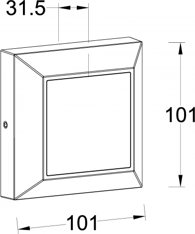 Уличный настенный светильник Oasis Light Встраиваемые светильники c LED W4021 R