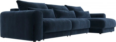 Диван угловой Лига-056 НПБ Лонг угол универсальный Лига Диванов (Велюр) арт.129165