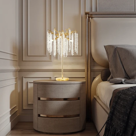 Интерьерная настольная лампа хрустальная Arte Milano Milano-1 23131.320-610.3.G9.A GD (220V)