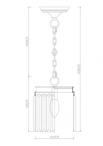 Подвесной светильник Divinare Nova Cognac 3002/06 SP-1