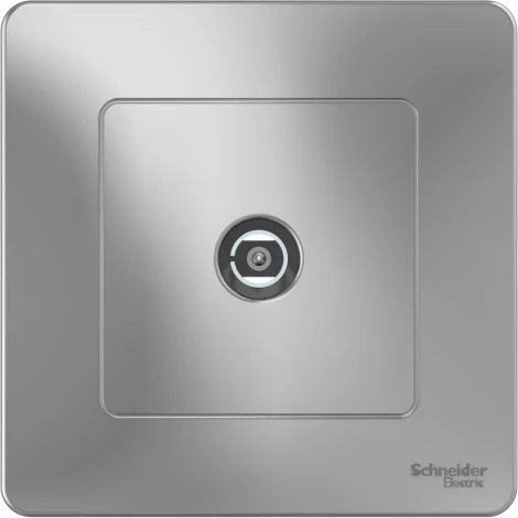 ТВ-розетка встраиваемая оконечная (алюминий) Systeme Electric Blanca BLNTS000013