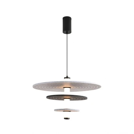 Подвесной светильник светодиодный Lumion Felta 8295/11AL черный/светло-серый/темно-серый, металл/фетр/акрил LED 11W 3000K 220V (на проводе, круглые)