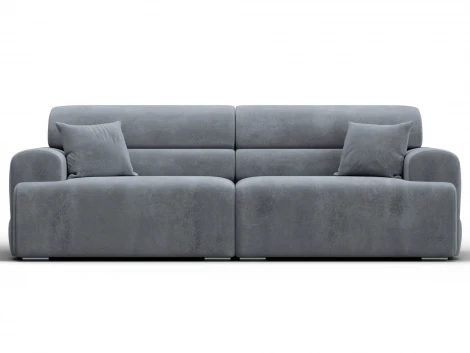 Диван прямой Лига-109 НПБ (ДСП,Фанера,Велюр/Серый) Лига Диванов 136489