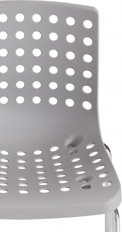 Обеденный стул Tetchair SKALBERG (Металл,Пластик/Cерый) 19259
