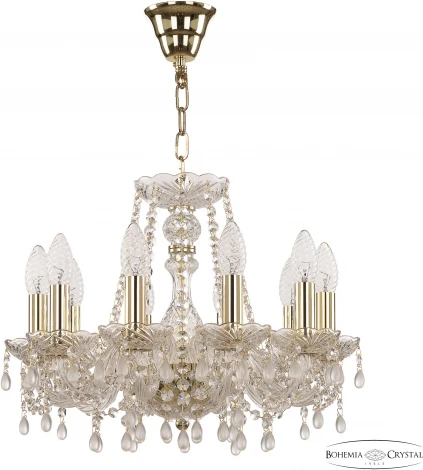 Подвесная люстра Bohemia 112 112/10/141 G V0300 (220V, подвески, на цепи, подсвечник, свеча)