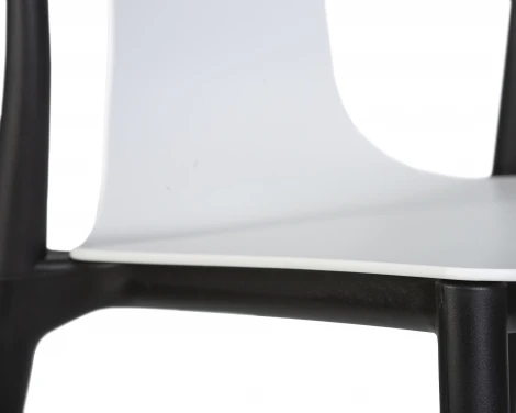 Набор 4 шт стул обеденный DOBRIN ADAM (черный/белый)