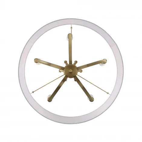 Подвесной светильник ST Luce SL1403.303.05 Опал Латунь/Прозрачный E27*5 40W