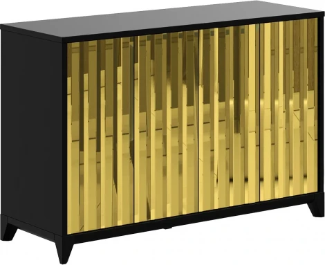 Сервант Dante малый ОГОГО (арт.471341), (ЛДСП/Черный,Золотой)