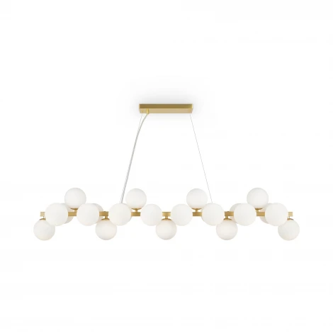 Подвесной светильник Maytoni Dallas MOD547PL-25BS (220V, на тросе, шарики, паук, молекулы)