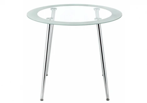 Стеклянный стол Woodville Vasko белый 11316