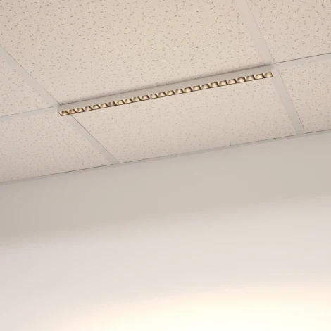 Линейный потолочный светильник LED прямоугольный SNAP-STARLINE-LASER-S600-13W Warm3000 (WH-BK, 80 deg, 48V) (Arlight, IP40 Металл) 031570