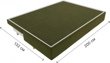 Диван прямой Лига-033 (Зеленый/Микровельвет) Лига Диванов арт.121081