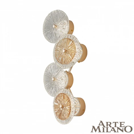 Настенный светильник Arte Milano 4.1252B.D250.H500.LED G (220V, круглые)