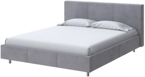 PROxSON Кровать Novo (Ткань: Велюр Teddy Мокрый асфальт) 90x200