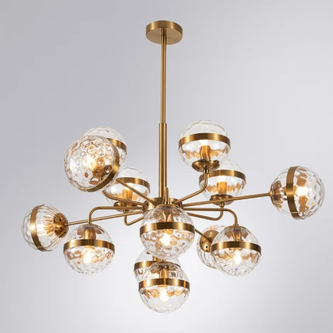 Потолочная люстра на штанге Arte Lamp Delacrua A7770SP-13PB